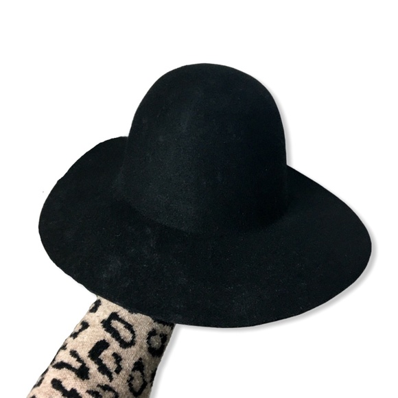 OAK + FORT Accessories - OAK + FORT Wool Fedora Hat in Black | One Size